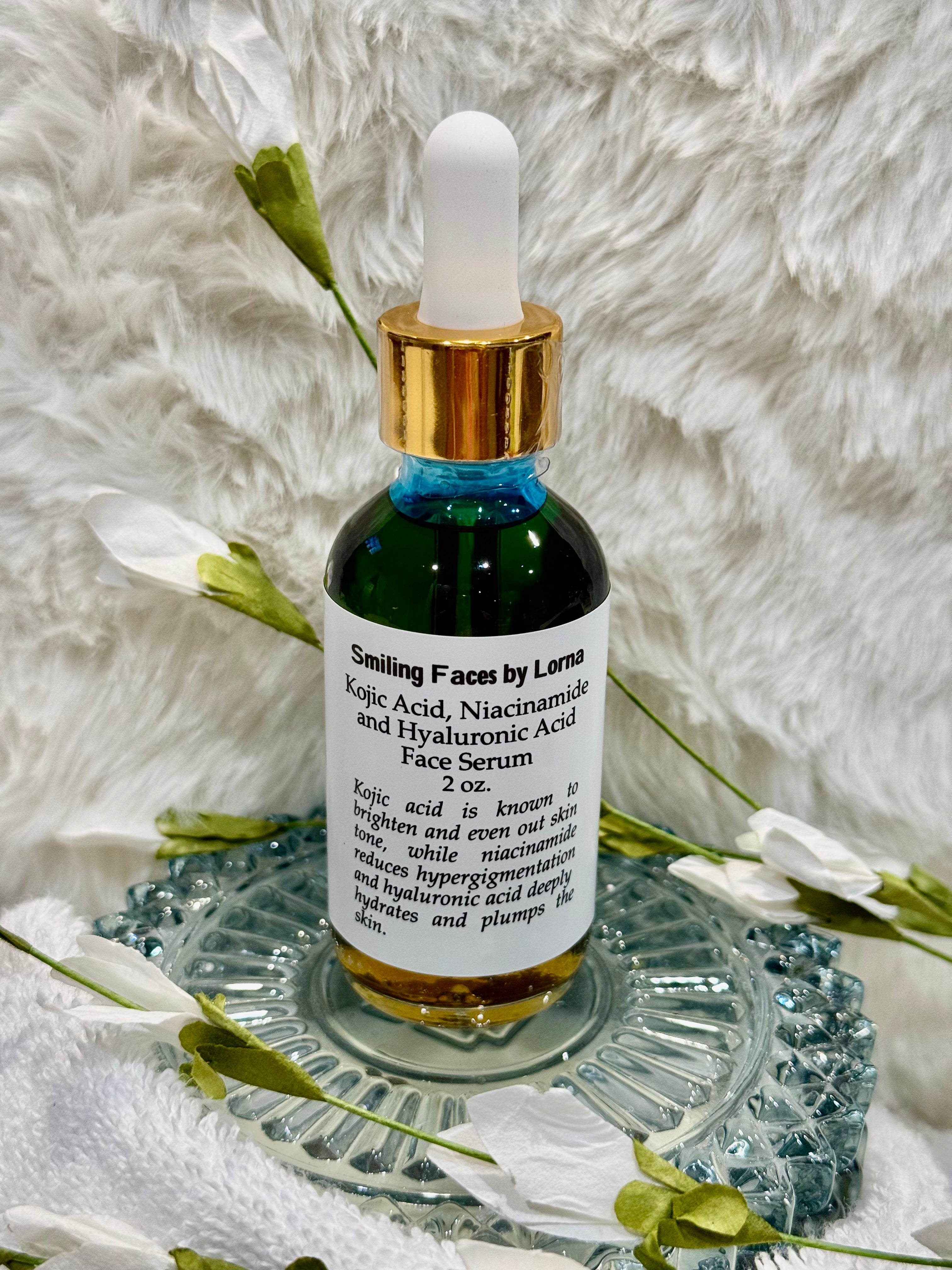 Kojic acid,Niacinamide and Hyaluronic acid face serum