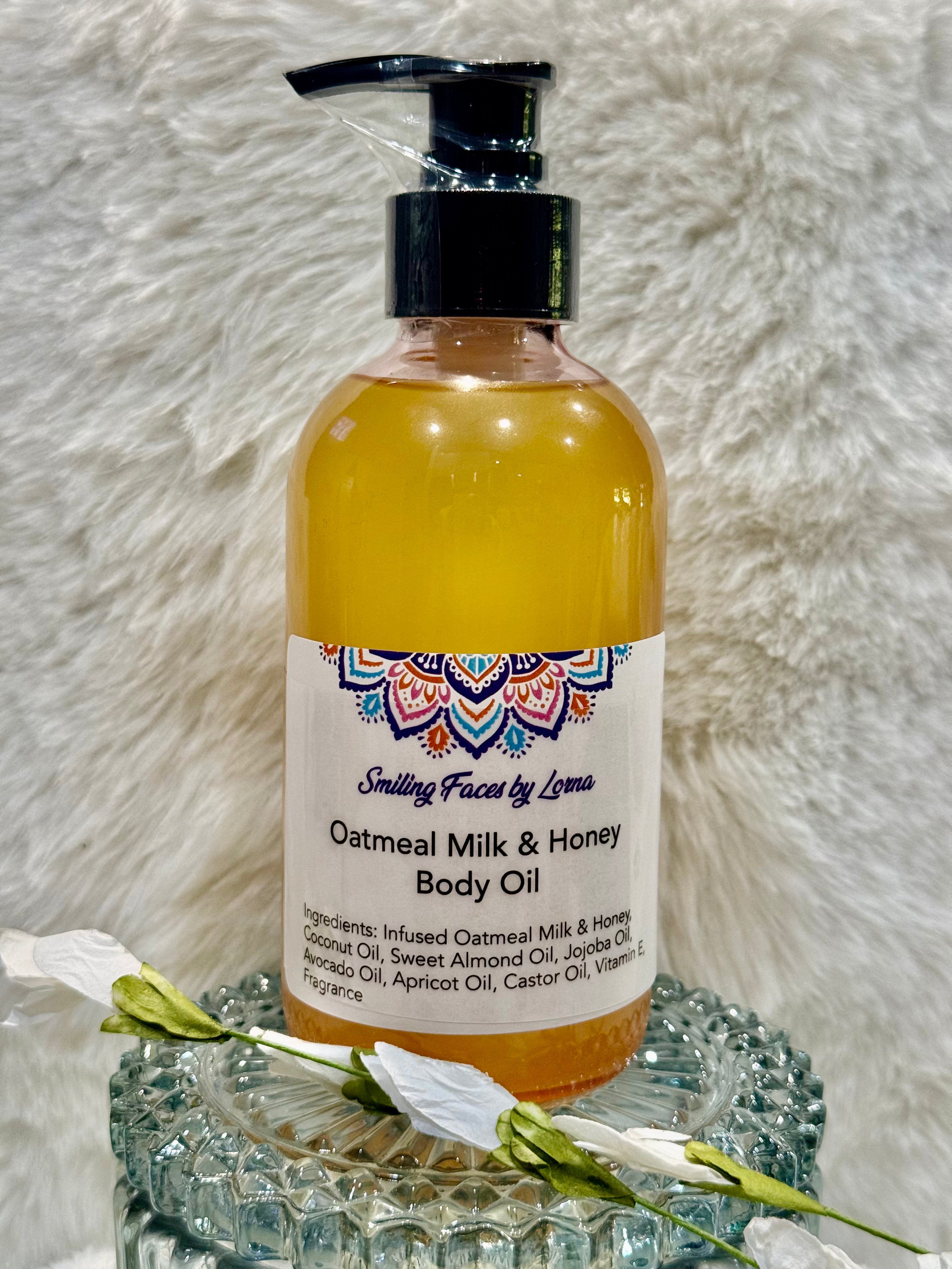 Oatmeal milk and honey body oil 8oz