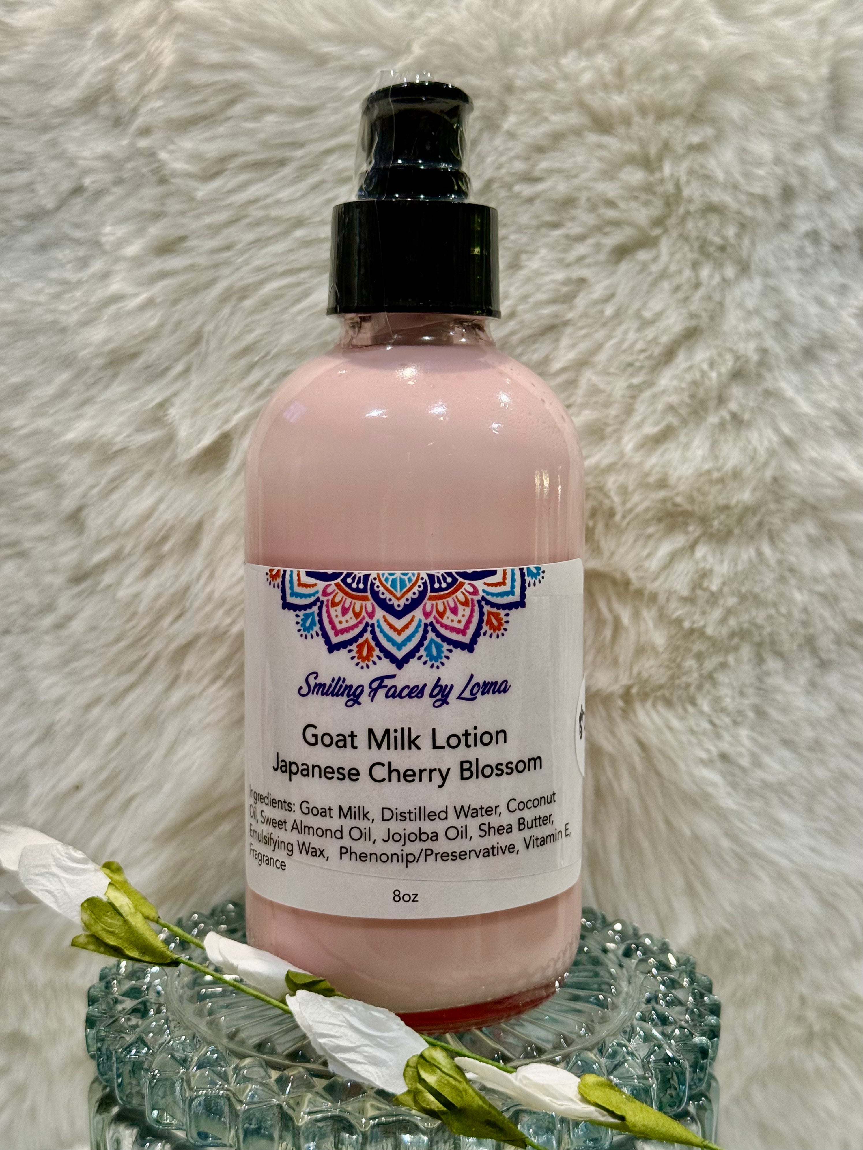 Goat milk lotion Japanese cherry blossom 8oz