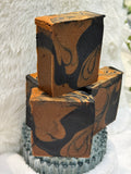 Organic turmeric and charcoal soap bar